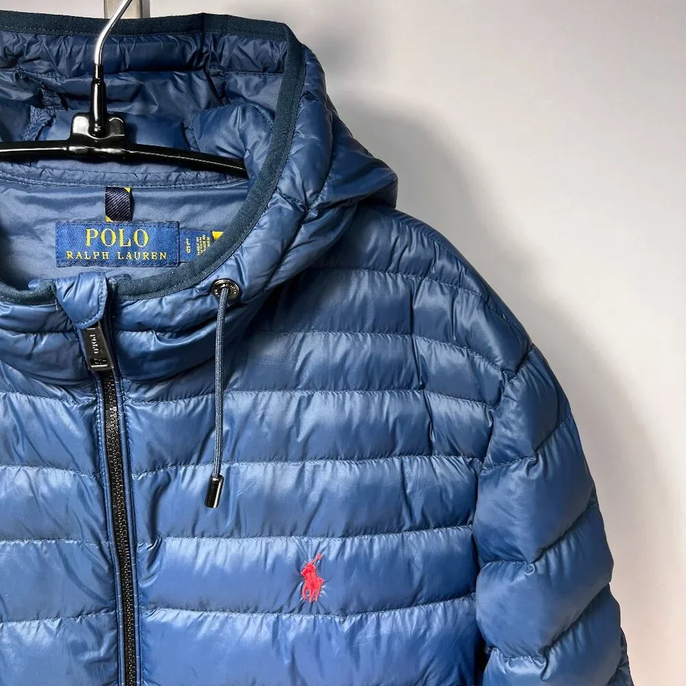 POLO RALPH LAUREN Colden Hooded Packable Hooded Jacket Navy Blue Men's L